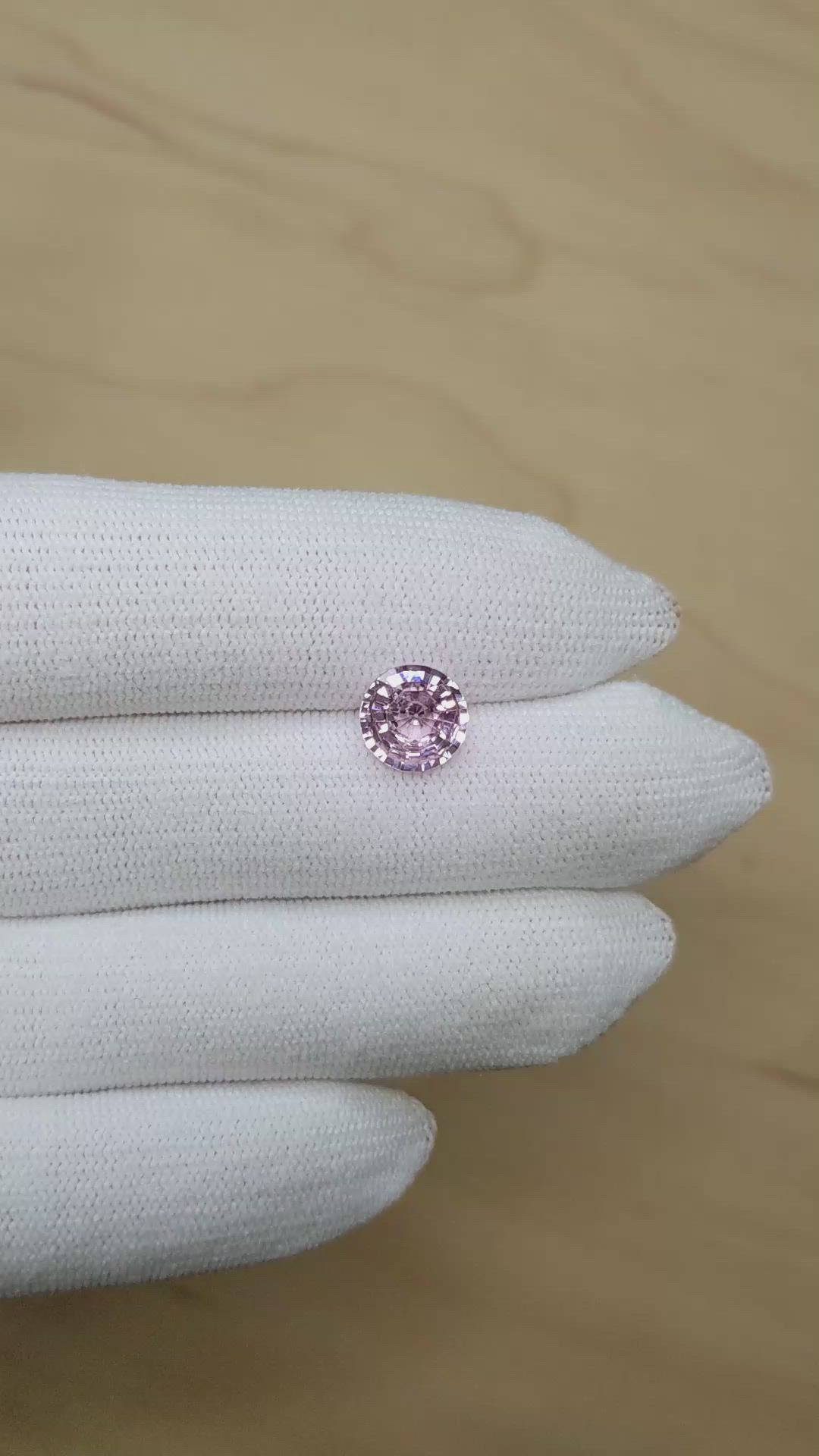 2.68 Ct. Pink Sapphire from Ceylon (Sri Lanka) Size Video
