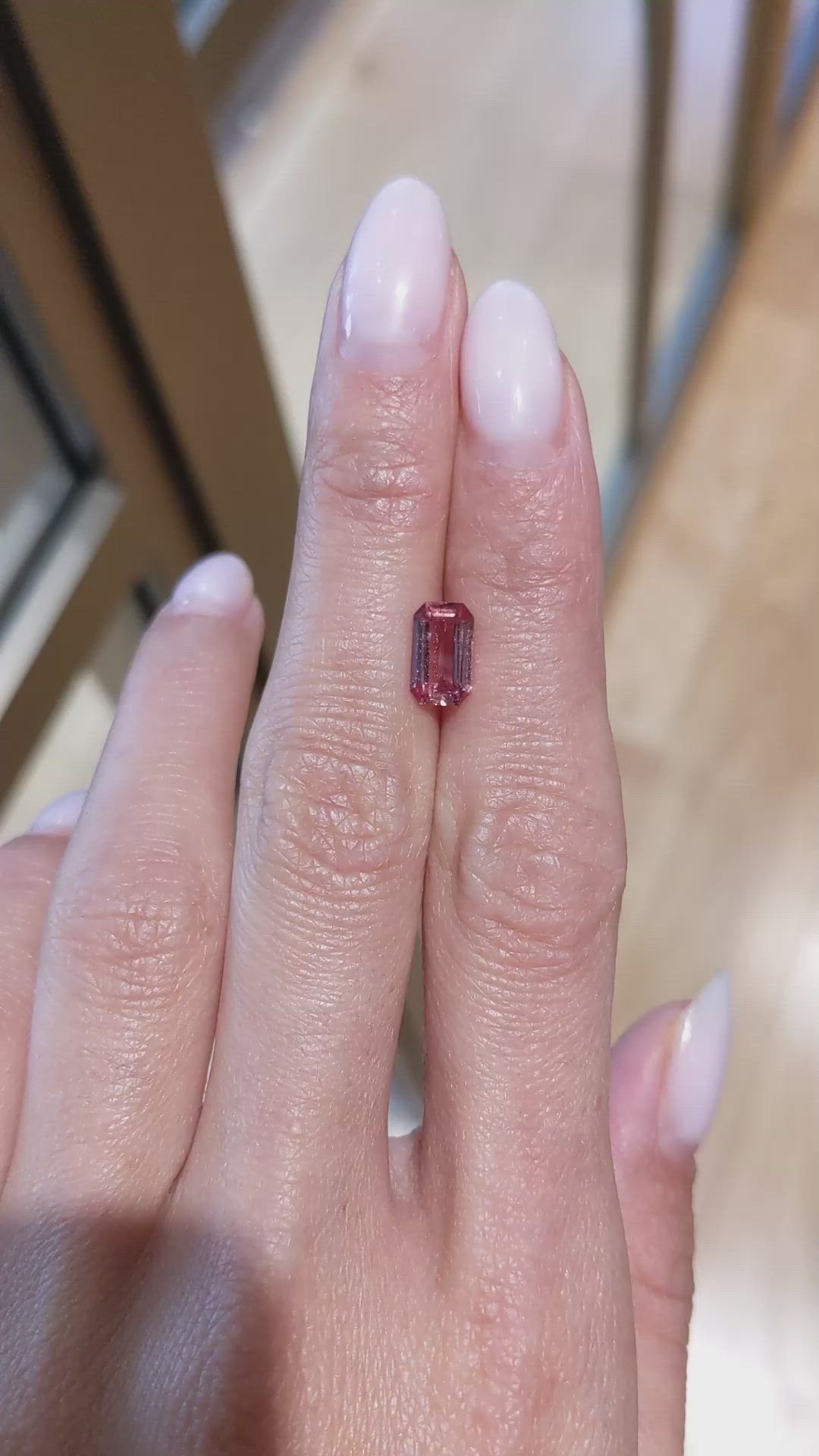 1.59 Ct. Padparadscha Sapphire from Madagascar Size Video