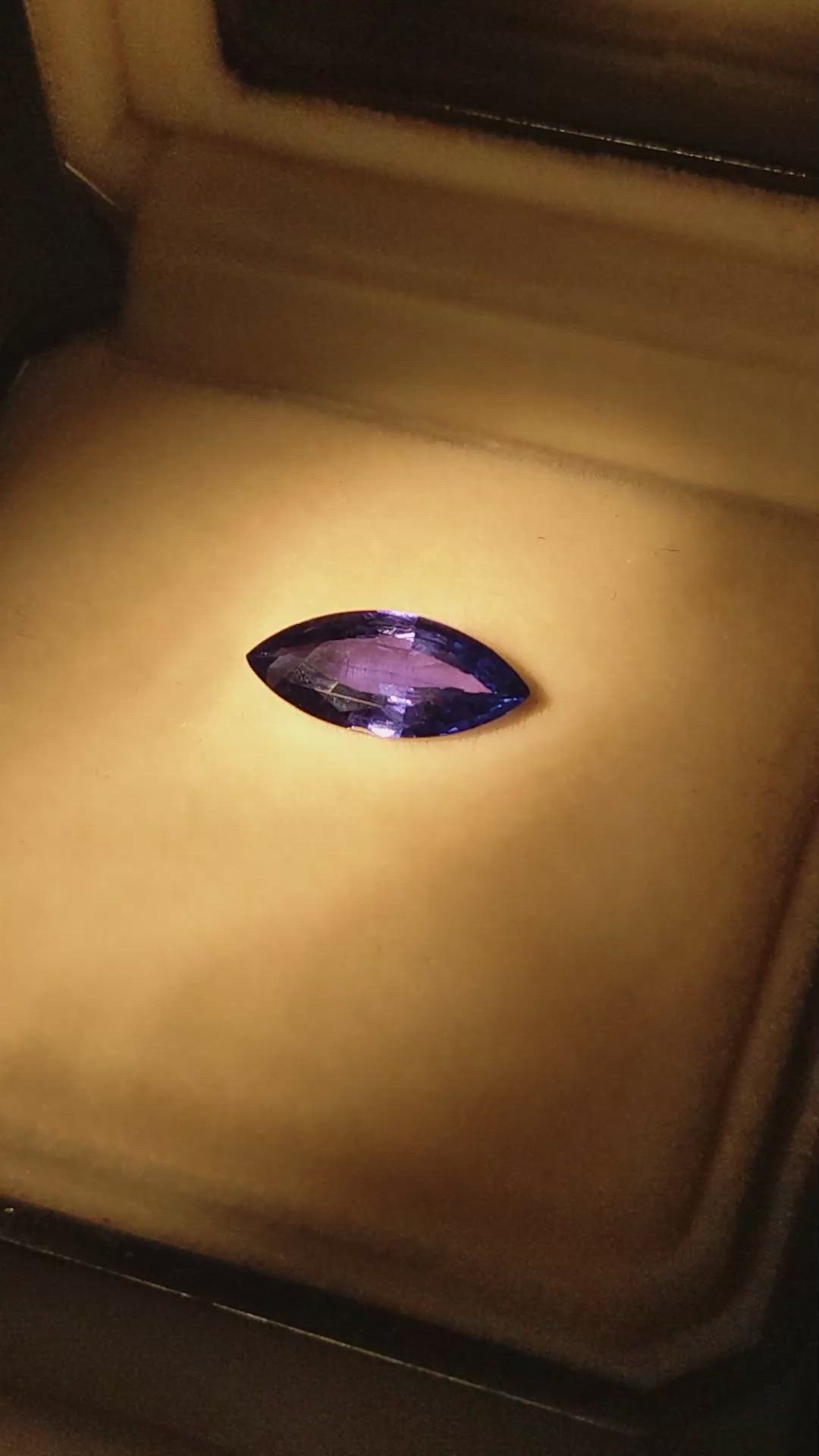 2.50 Ct. Color Change Sapphire from Ceylon (Sri Lanka) Size Video