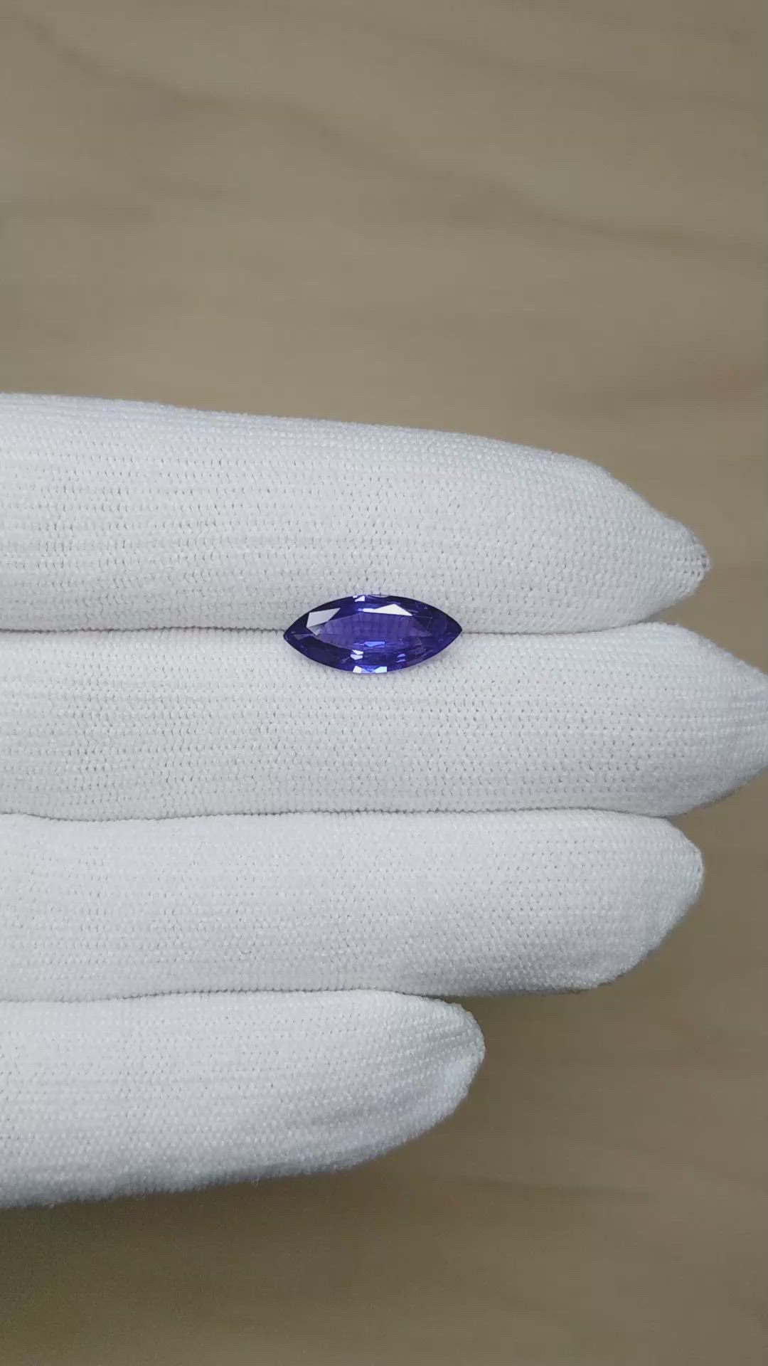 2.50 Ct. Color Change Sapphire from Ceylon (Sri Lanka) Size Video