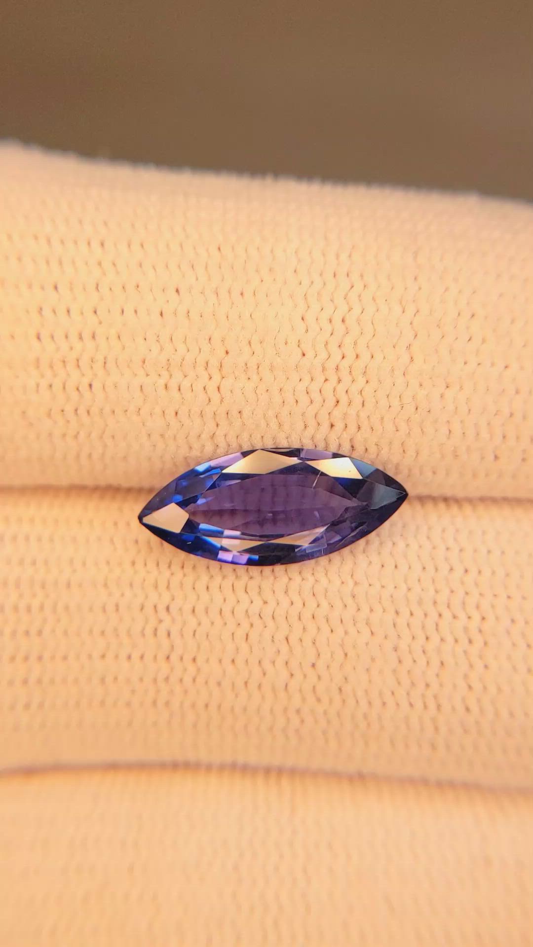 2.50 Ct. Color Change Sapphire from Ceylon (Sri Lanka) Size Video