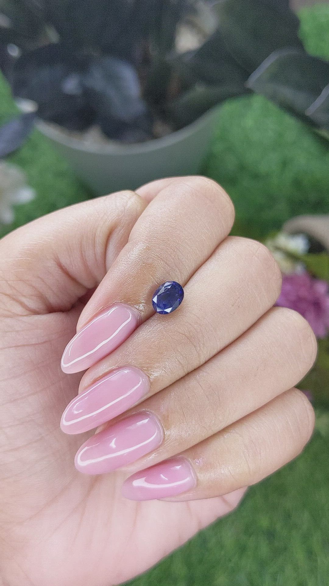 1.42 Ct. Blue Sapphire from Ceylon (Sri Lanka) Size Video