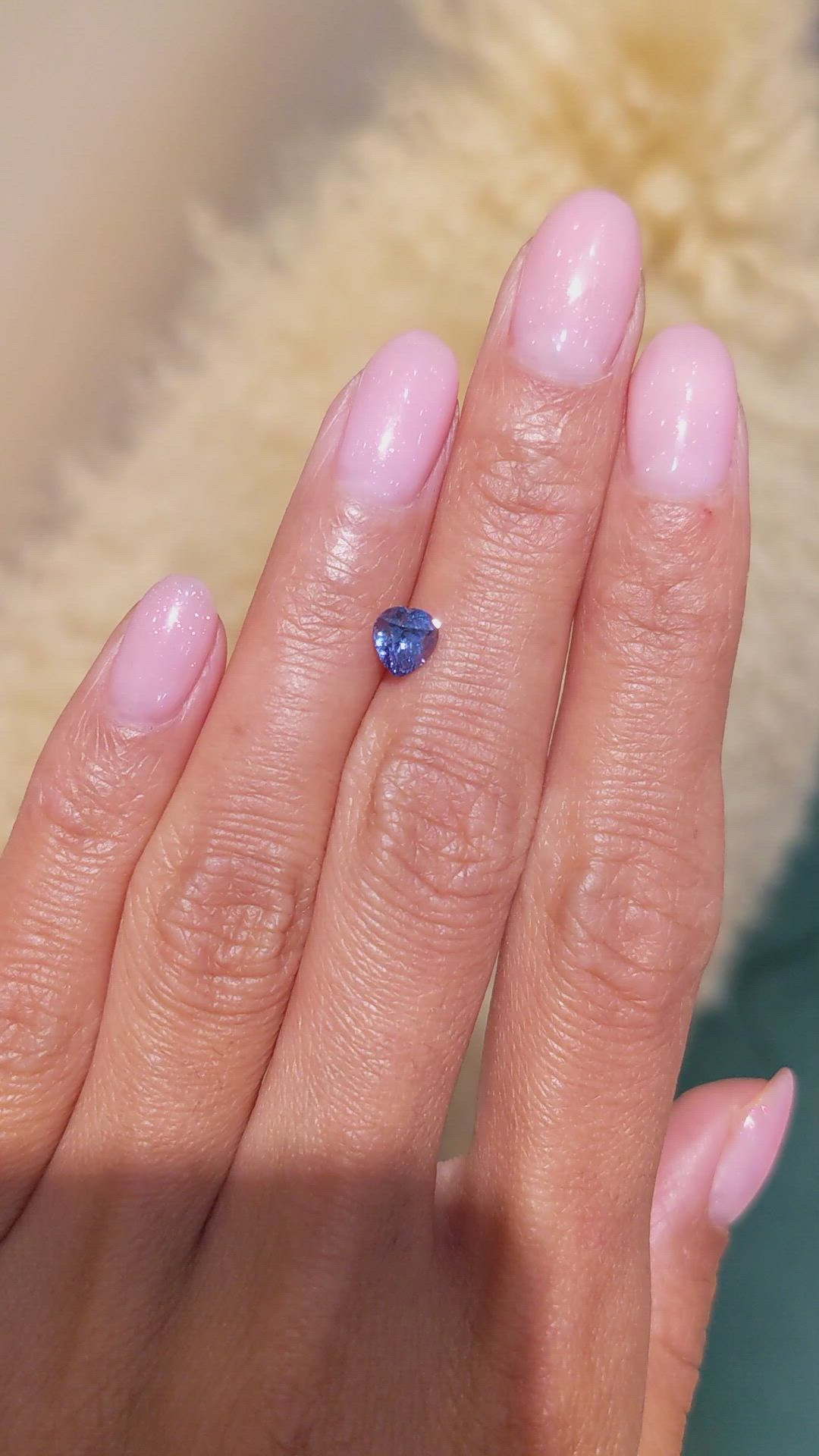 1.01 Ct. Blue Sapphire from Ceylon (Sri Lanka) Size Video