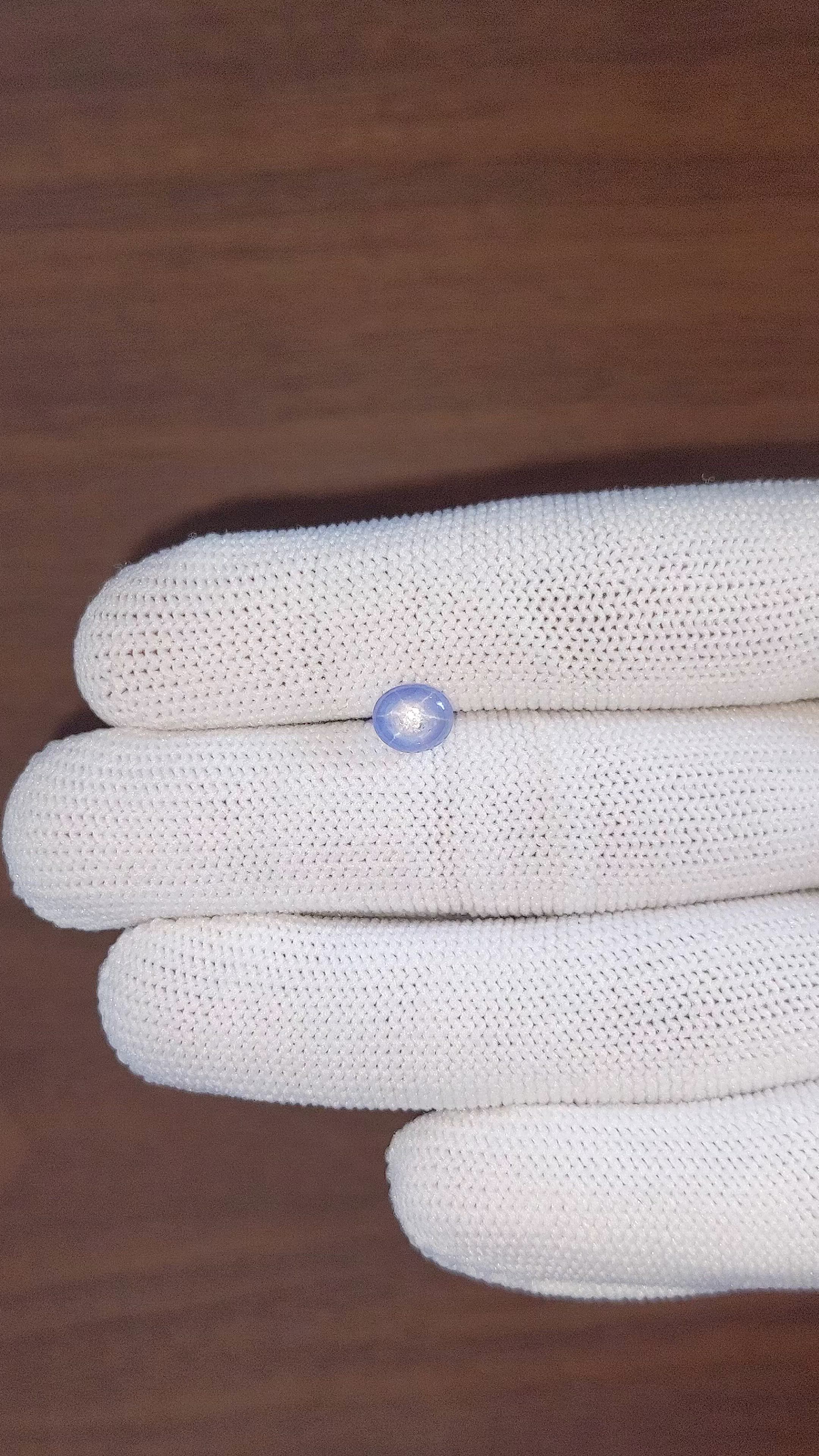 2.15 Ct. Blue Star Sapphire from Ceylon (Sri Lanka) Size Video