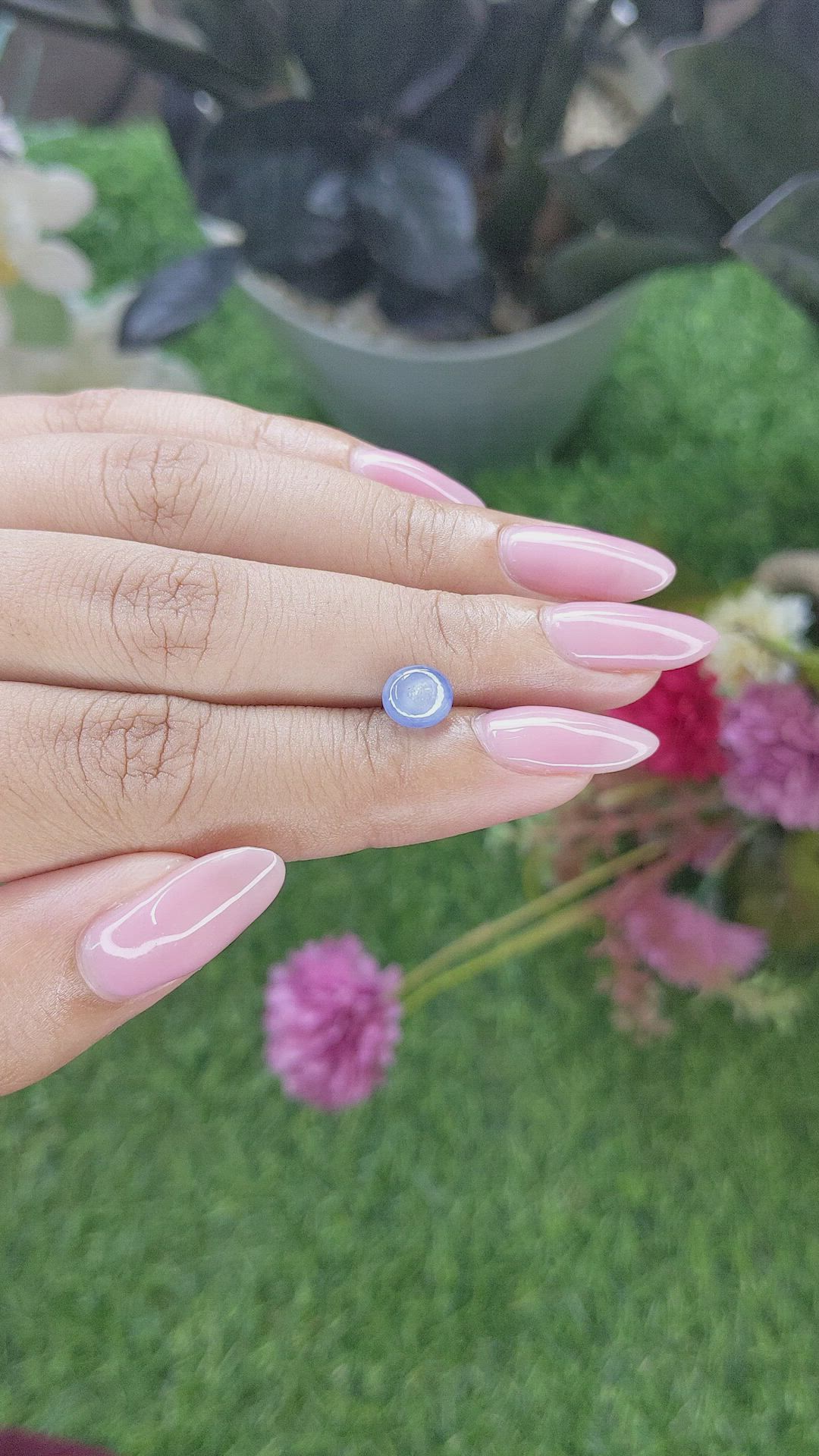 2.15 Ct. Blue Star Sapphire from Ceylon (Sri Lanka) Size Video