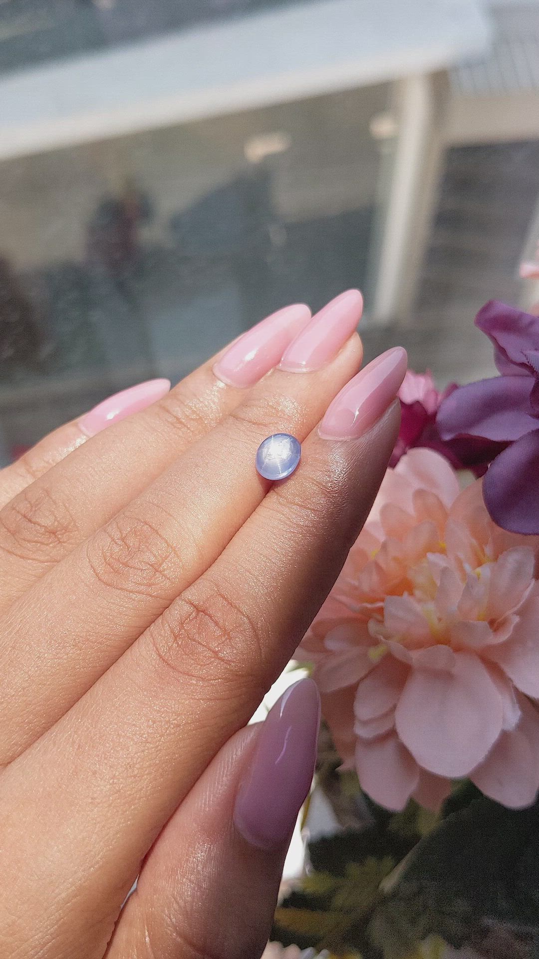 2.15 Ct. Blue Star Sapphire from Ceylon (Sri Lanka) Size Video