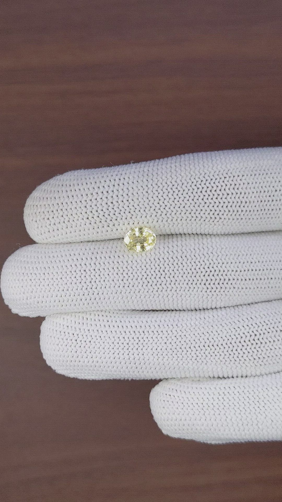 1.38 Ct. Yellow Sapphire from Ceylon (Sri Lanka) Size Video