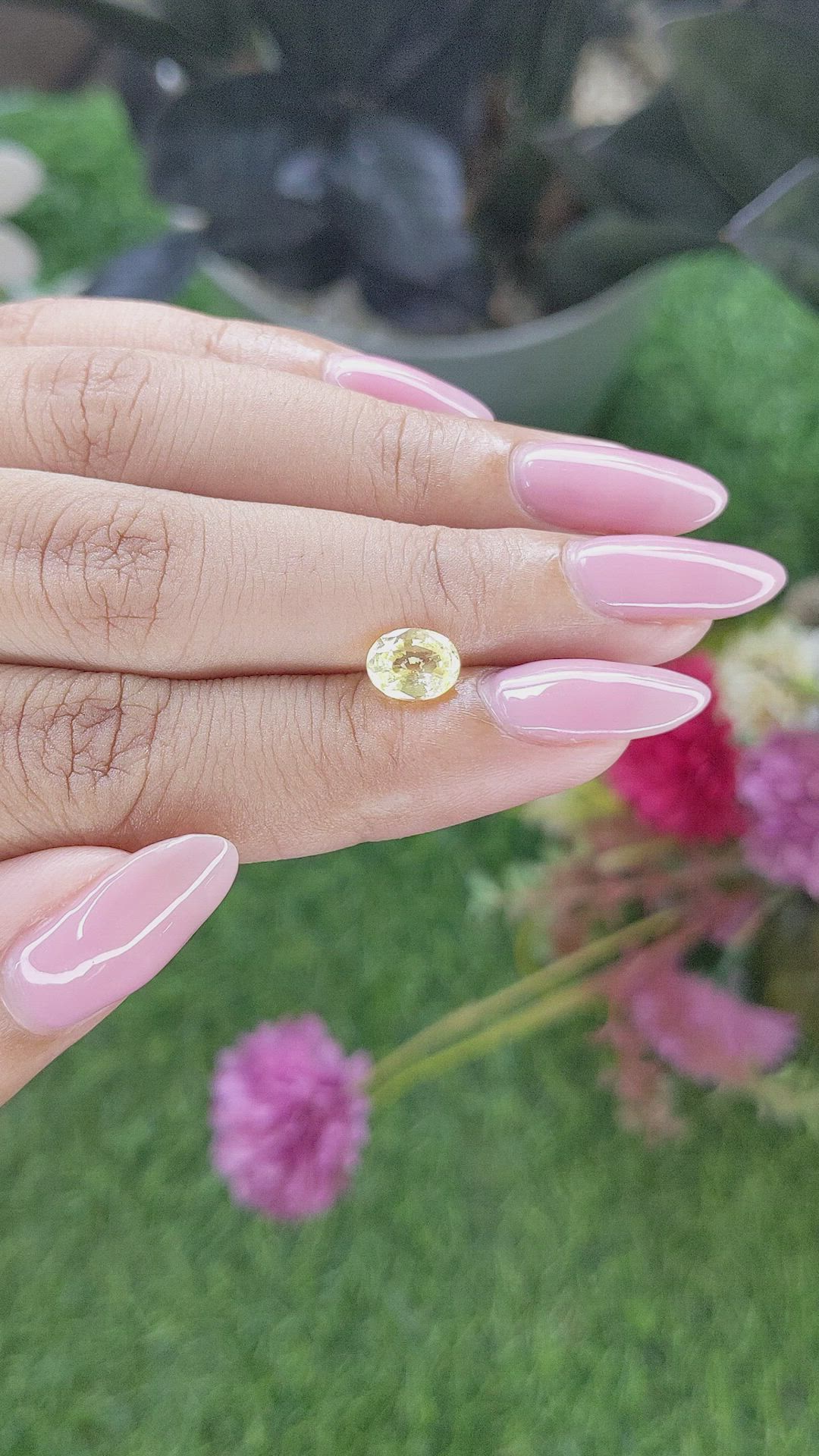 1.38 Ct. Yellow Sapphire from Ceylon (Sri Lanka) Size Video
