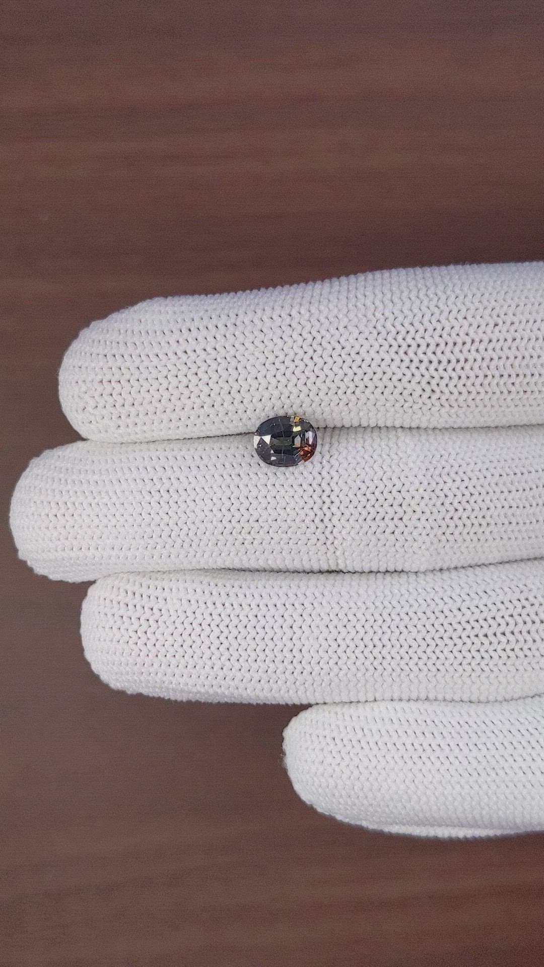 1.74 Ct. Multi Color Sapphire from Tanzania Size Video