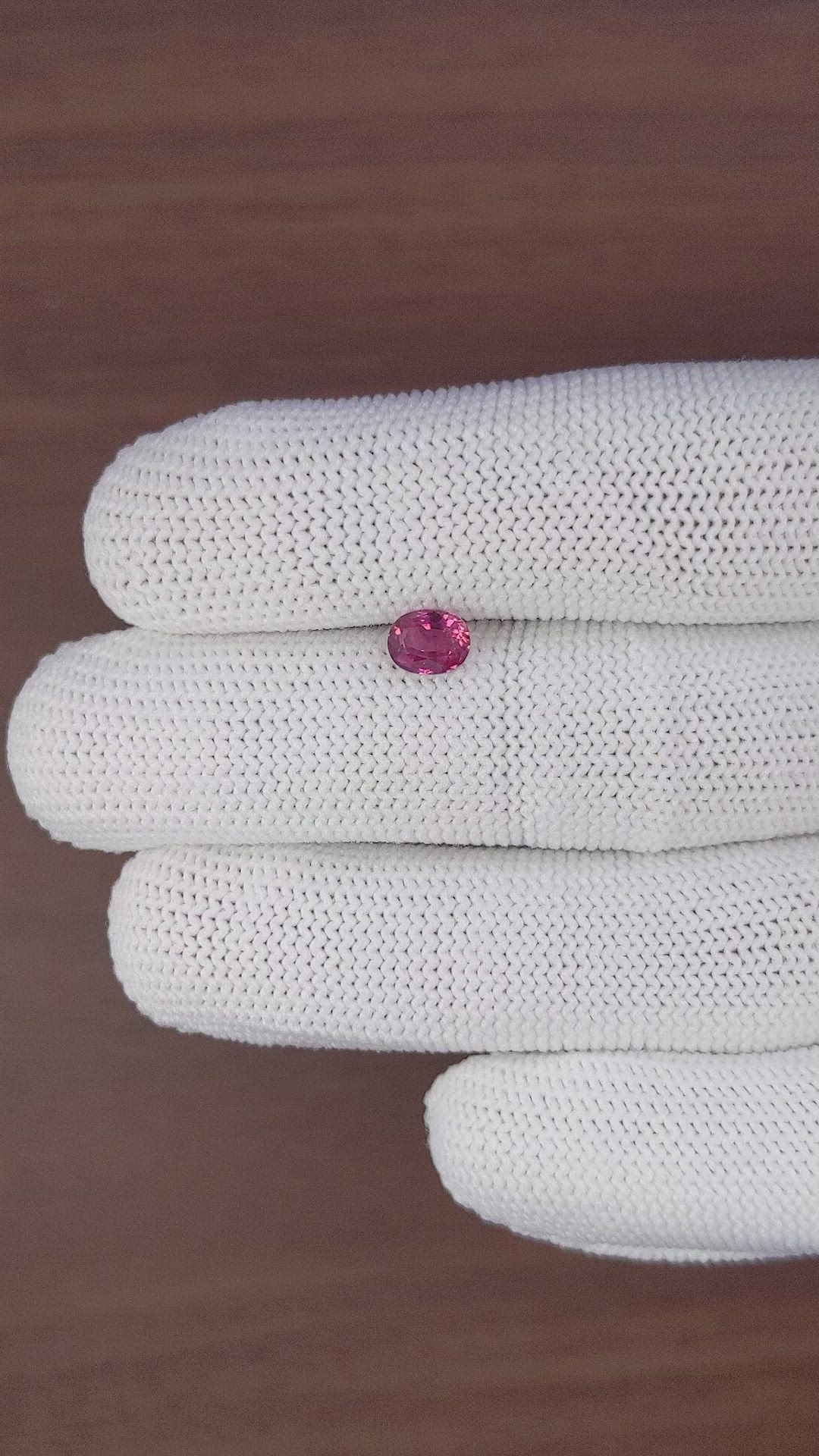 0.96 Ct. Pink Sapphire from Tanzania Size Video