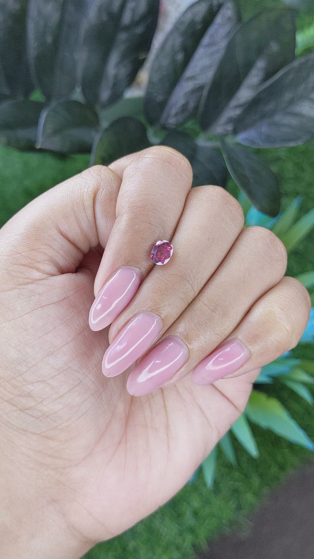 0.96 Ct. Pink Sapphire from Tanzania Size Video