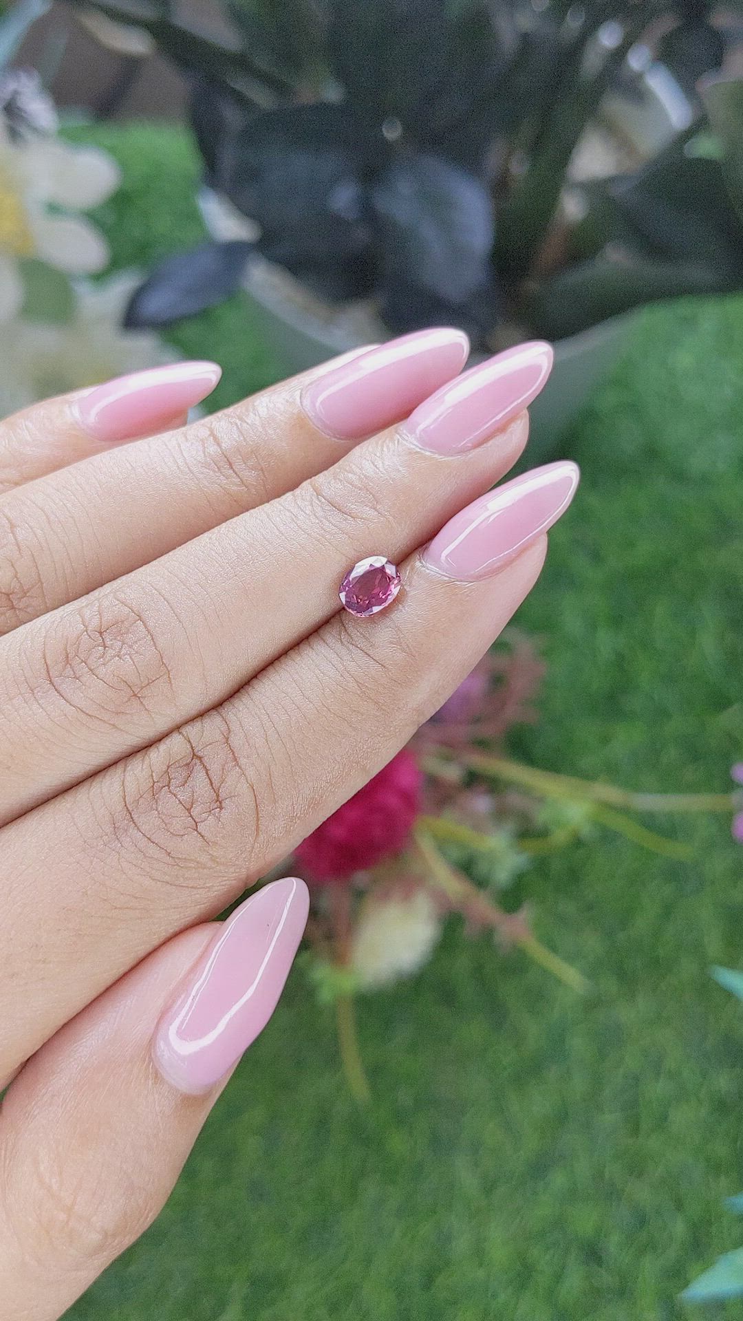 0.96 Ct. Pink Sapphire from Tanzania Size Video