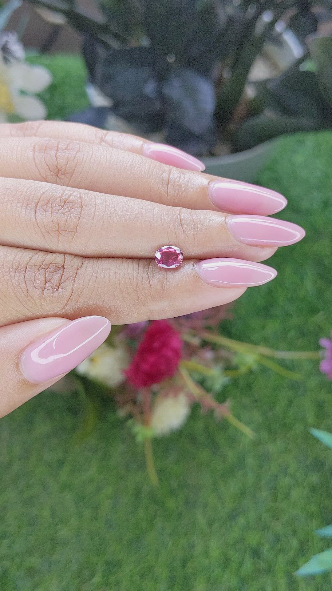 0.96 Ct. Pink Sapphire from Tanzania Size Video