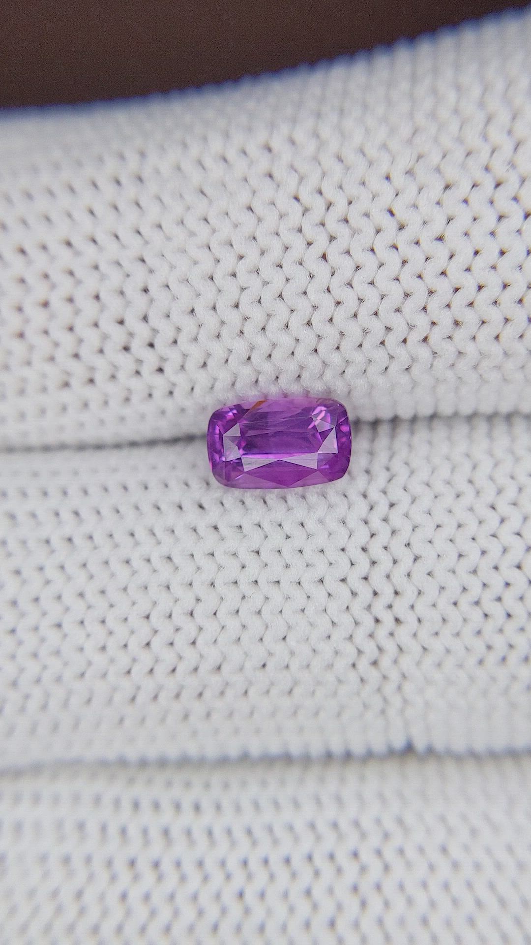 1.25 Ct. Pinkish Purple Sapphire from Tanzania Size Video