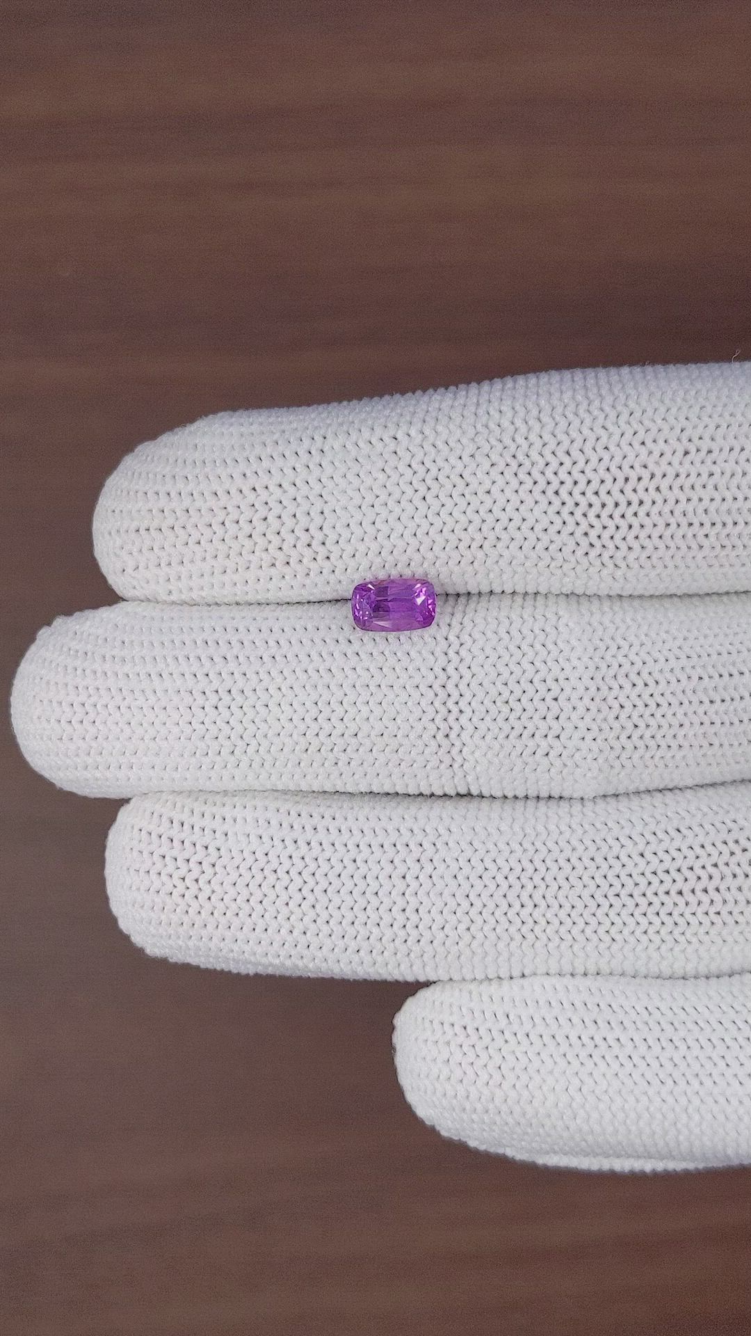 1.25 Ct. Pinkish Purple Sapphire from Tanzania Size Video