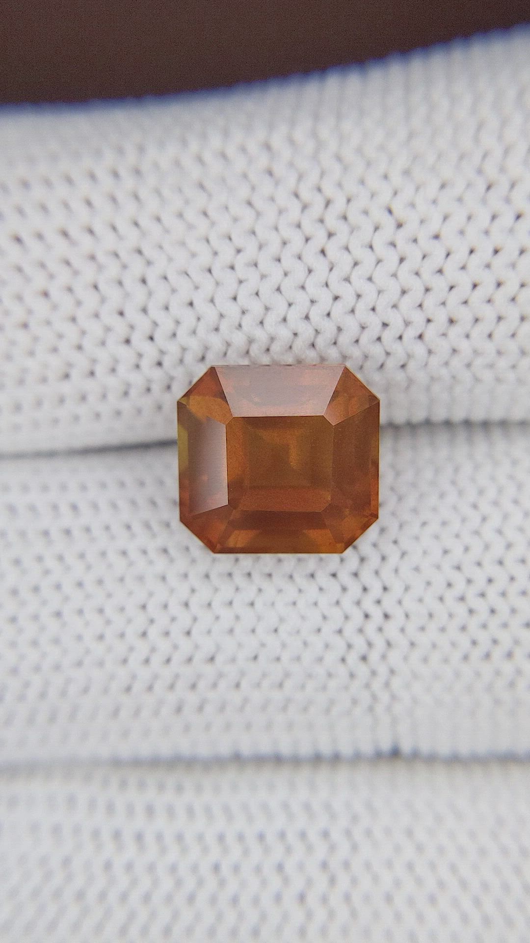 6.00 Ct. Yellowish Orange Sapphire from Tanzania Size Video