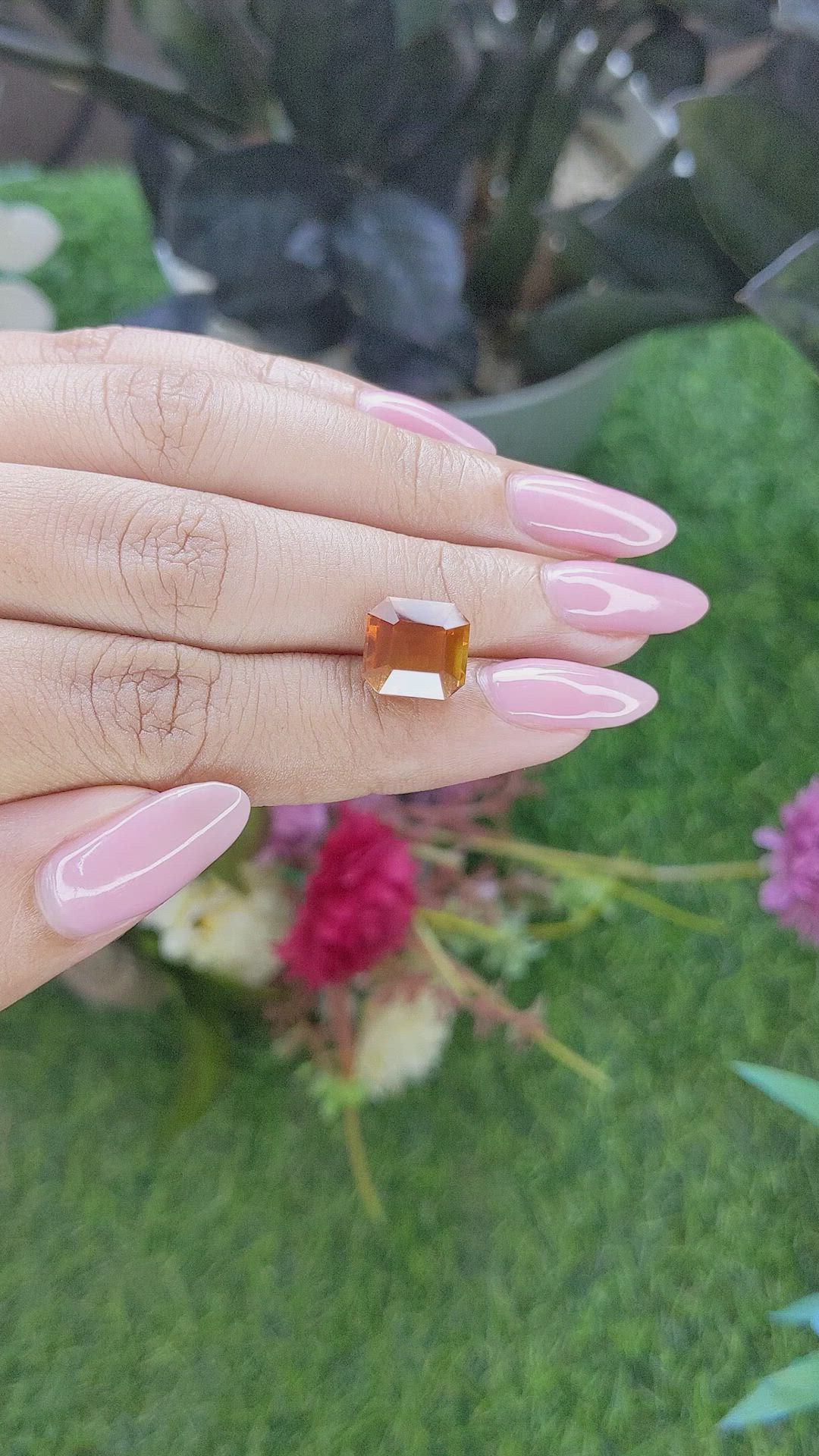 6.00 Ct. Yellowish Orange Sapphire from Tanzania Size Video
