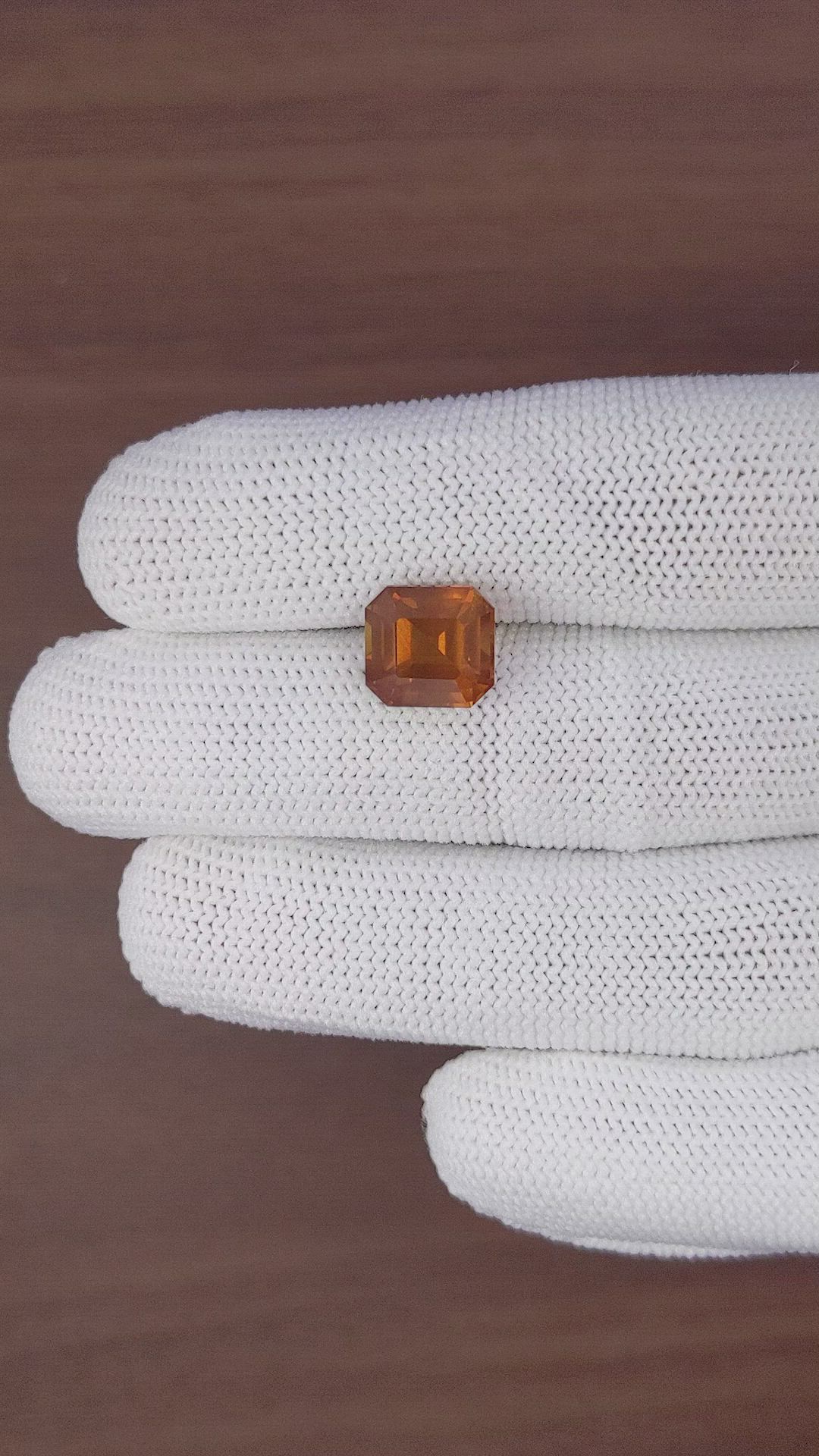 6.00 Ct. Yellowish Orange Sapphire from Tanzania Size Video