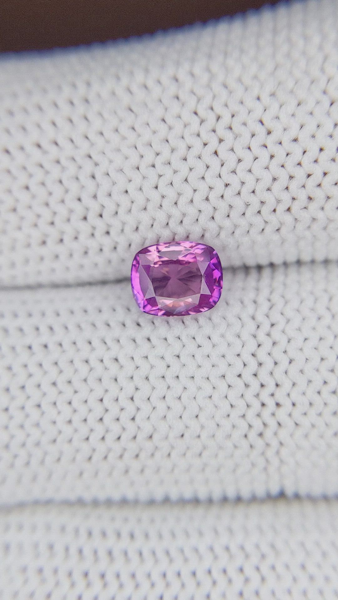 1.03 Ct. Pinkish Purple Sapphire from Tanzania Size Video