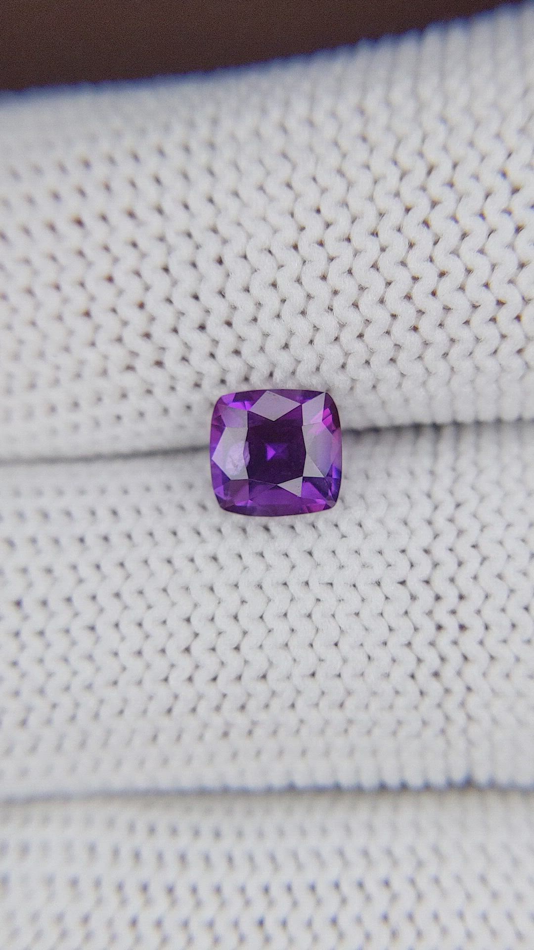 1.26 Ct. Pinkish Purple Sapphire from Tanzania Size Video