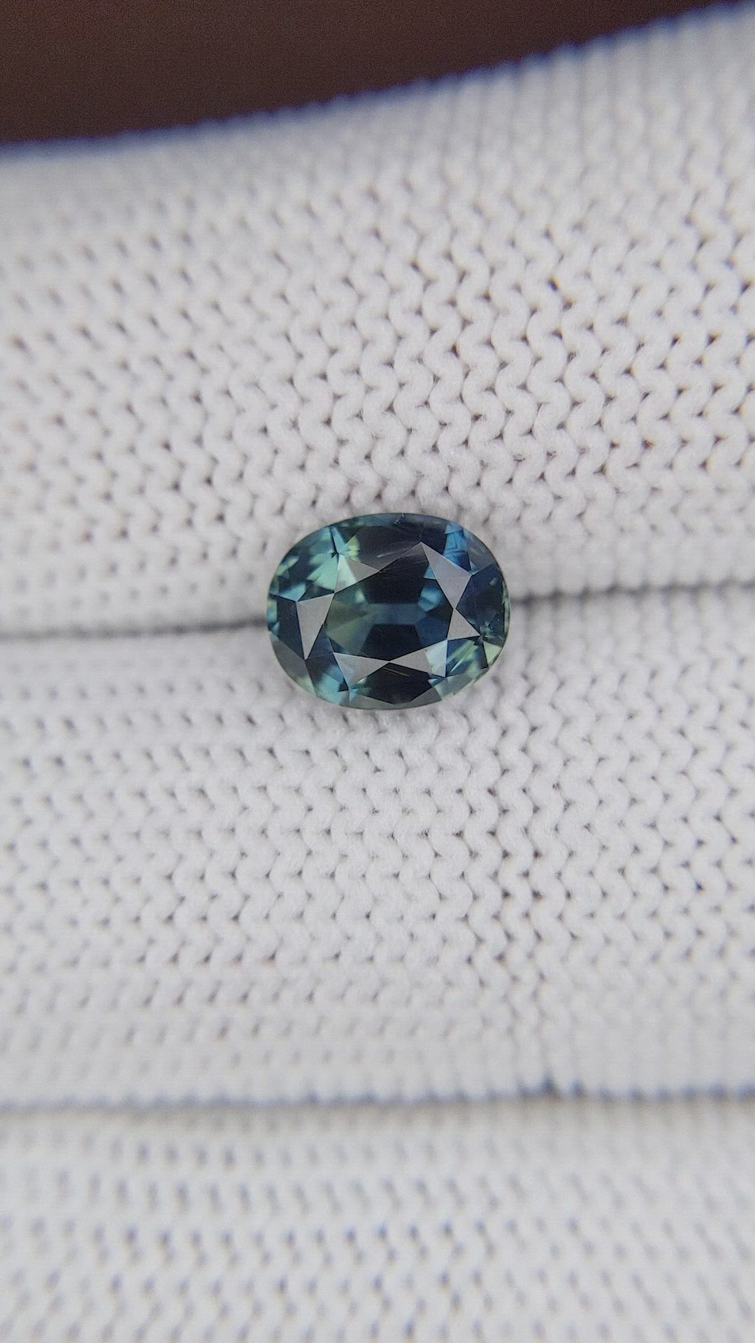 2.22 Ct. Greenish Blue Sapphire from Tanzania Size Video