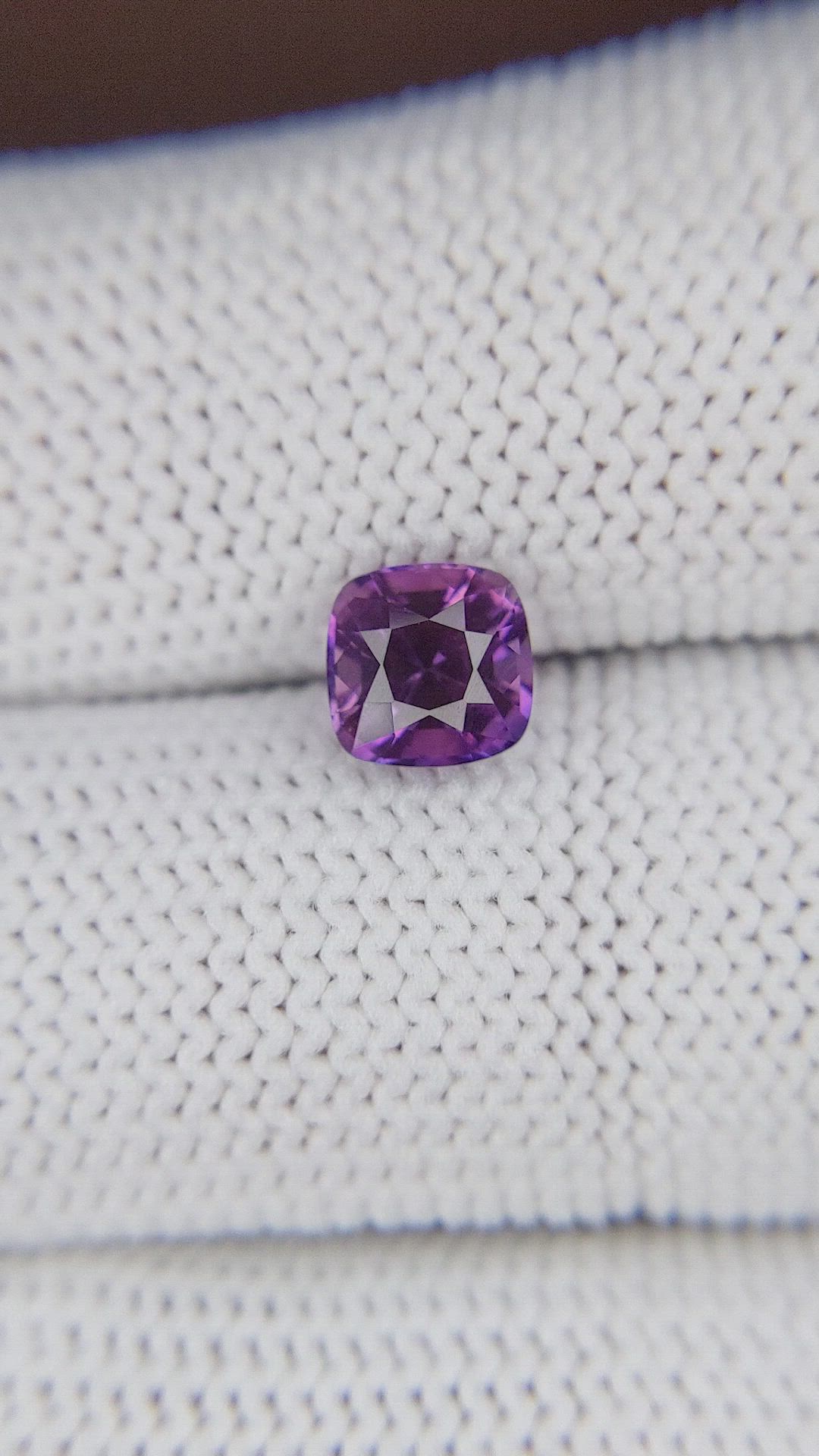 1.56 Ct. Bluish Purple Sapphire from Tanzania Size Video