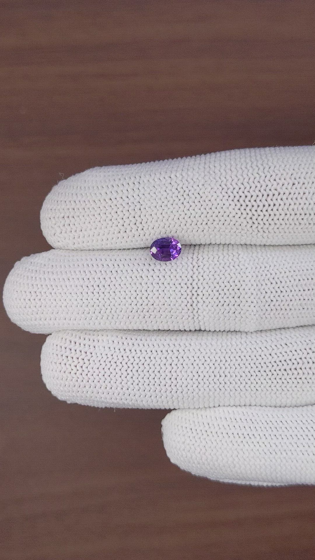 1.09 Ct. Bluish Purple Sapphire from Tanzania Size Video