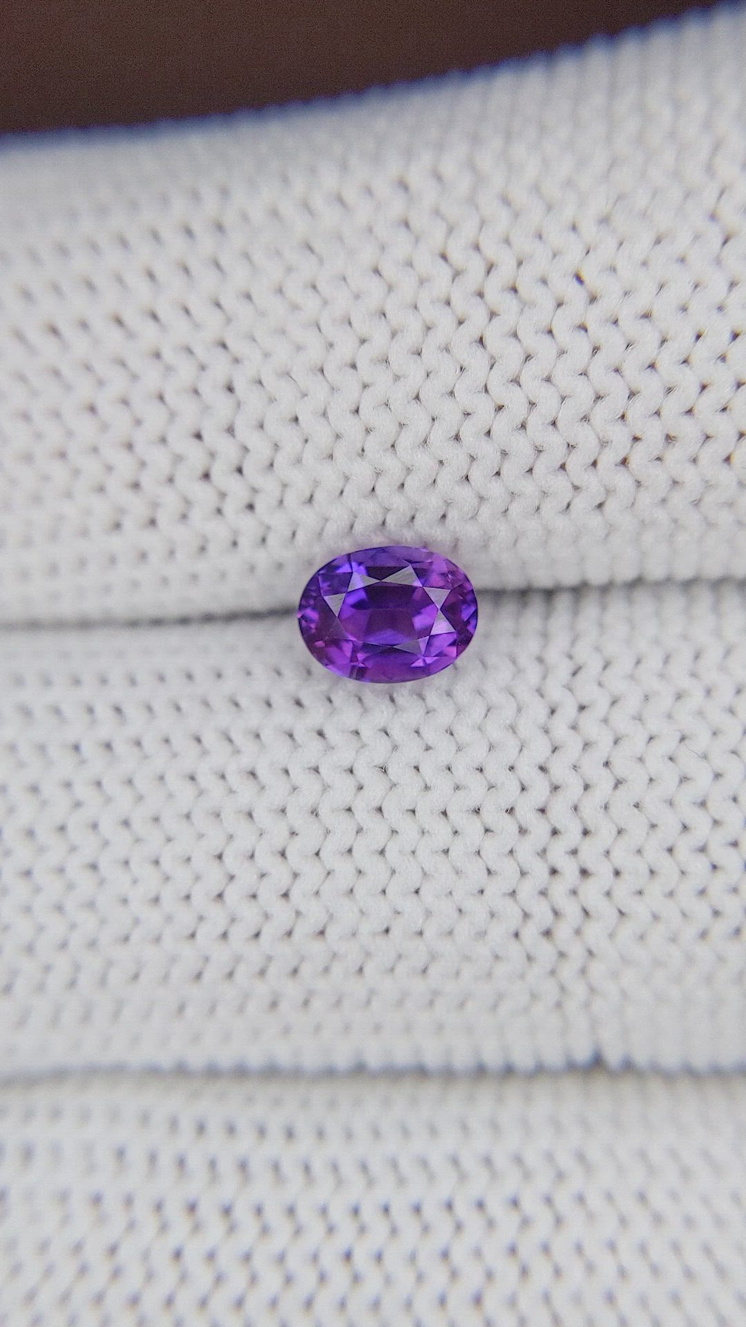 1.09 Ct. Bluish Purple Sapphire from Tanzania Size Video