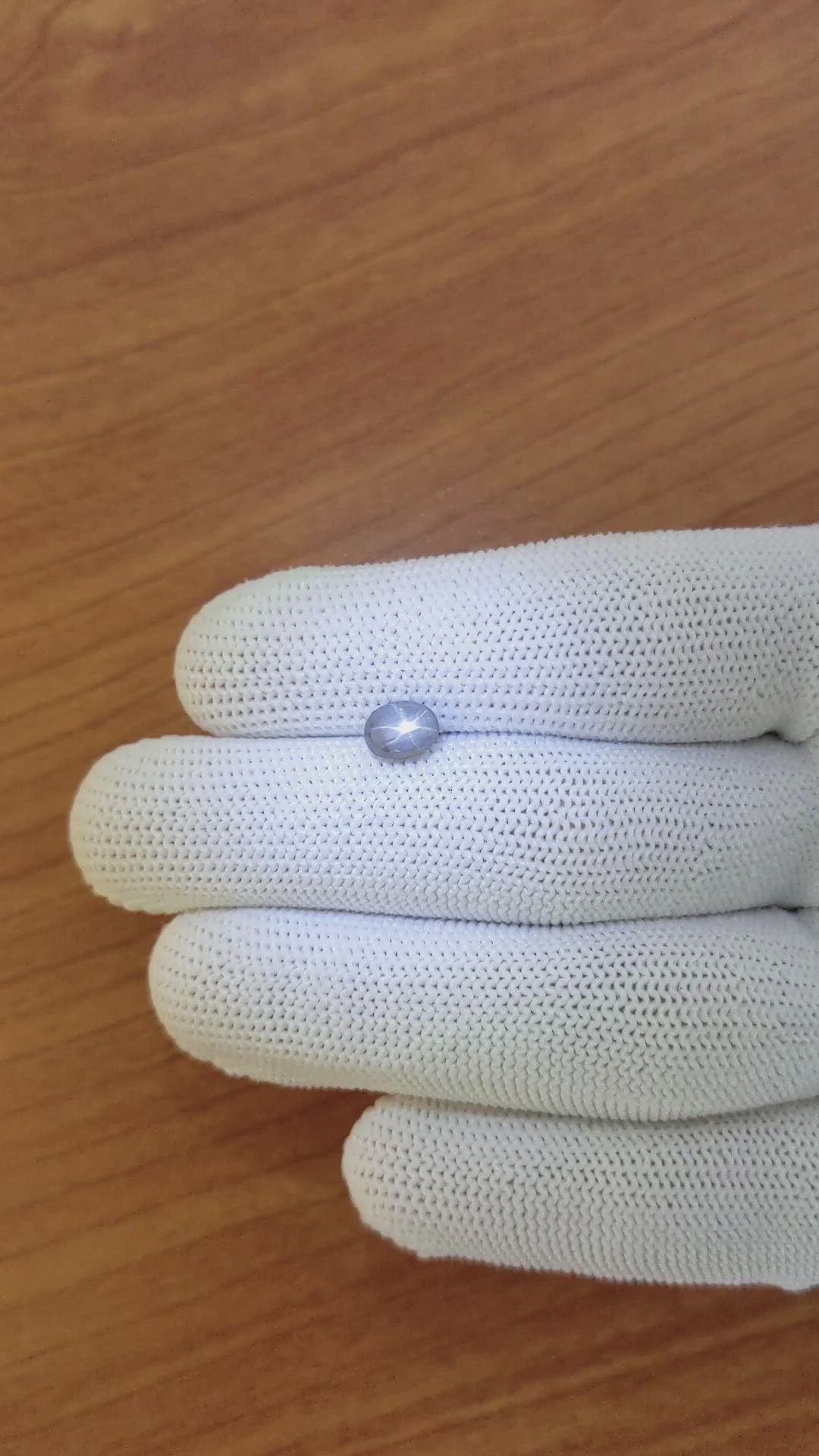 1.40 Ct. Grey Star Sapphire from Ceylon (Sri Lanka) Size Video
