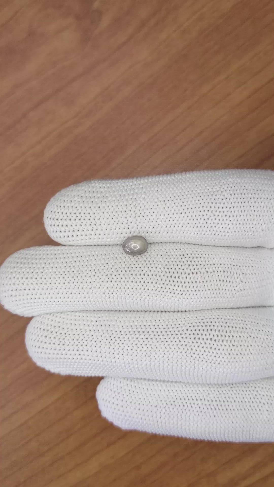 0.89 Ct. Grey Star Sapphire from Ceylon (Sri Lanka) Size Video