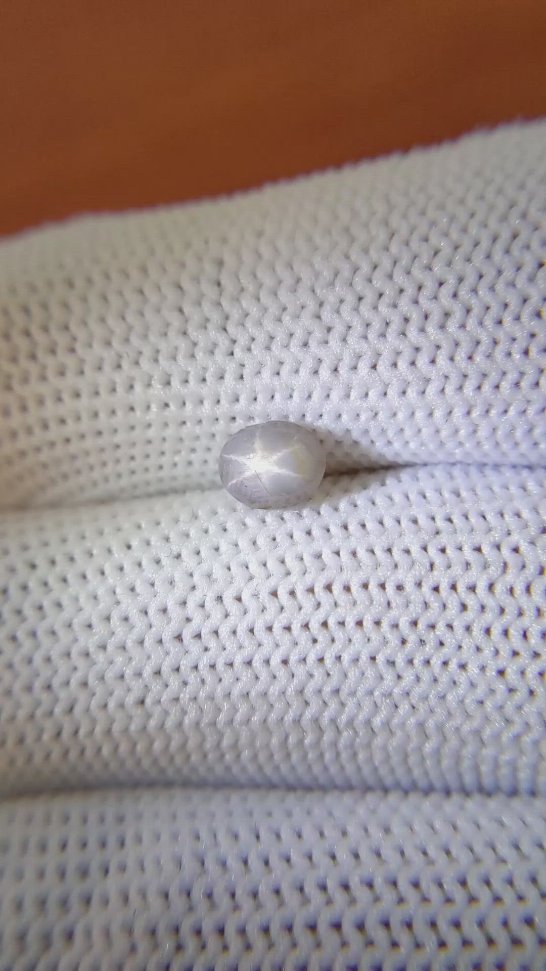0.89 Ct. Grey Star Sapphire from Ceylon (Sri Lanka) Size Video