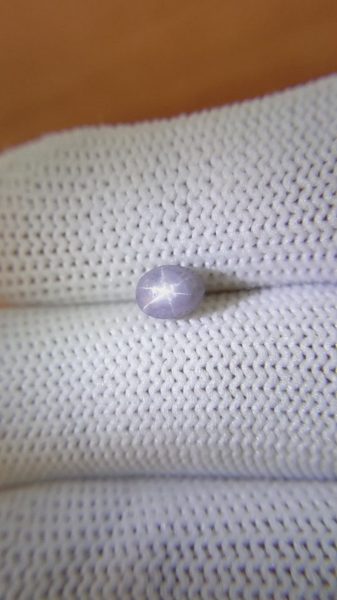 1.26 Ct. Greyish Blue Star Sapphire from Ceylon (Sri Lanka) Size Video