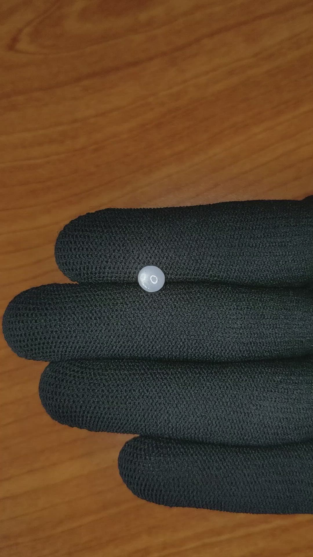 0.94 Ct. Bluish Grey Star Sapphire from Ceylon (Sri Lanka) Size Video