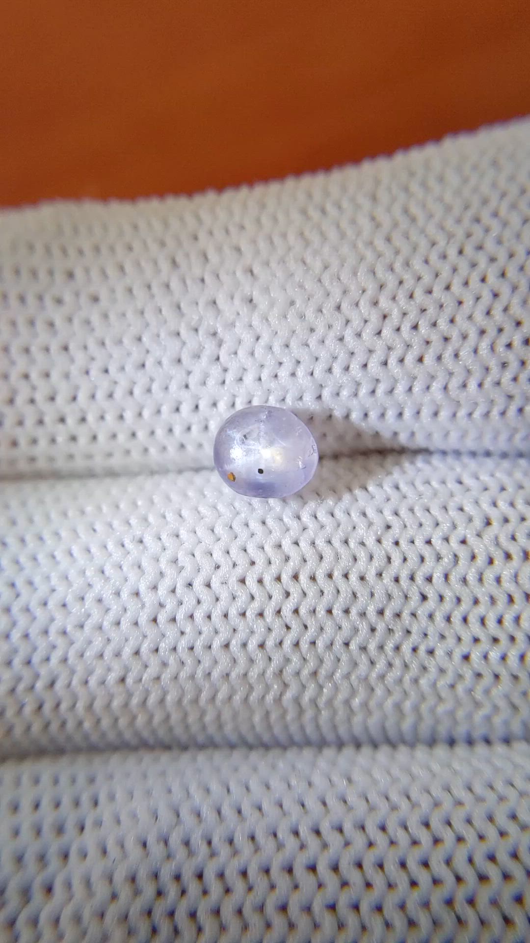 1.39 Ct. Violet Star Sapphire from Ceylon (Sri Lanka) Size Video