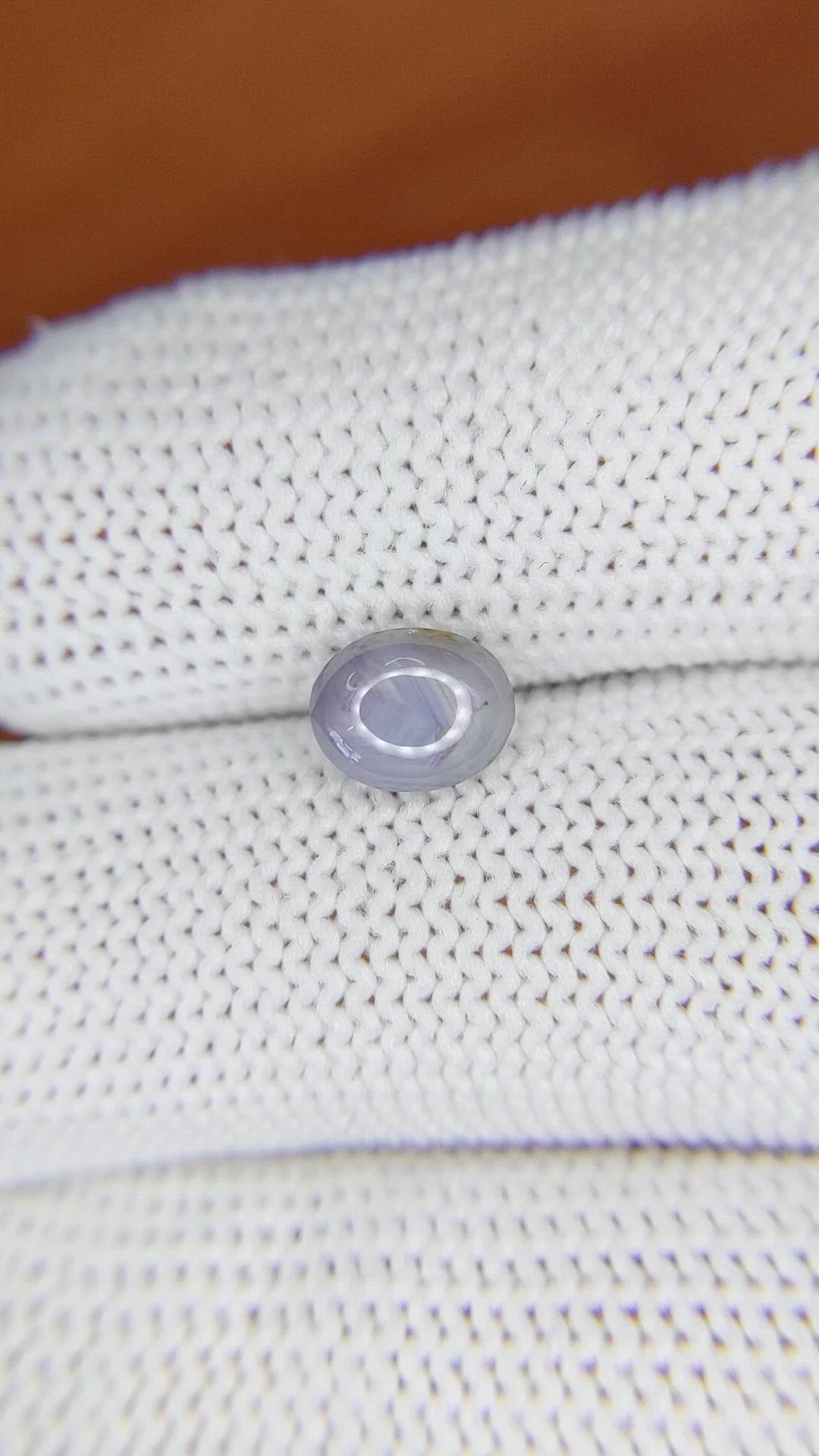1.49 Ct. Bluish Grey Star Sapphire from Ceylon (Sri Lanka) Size Video