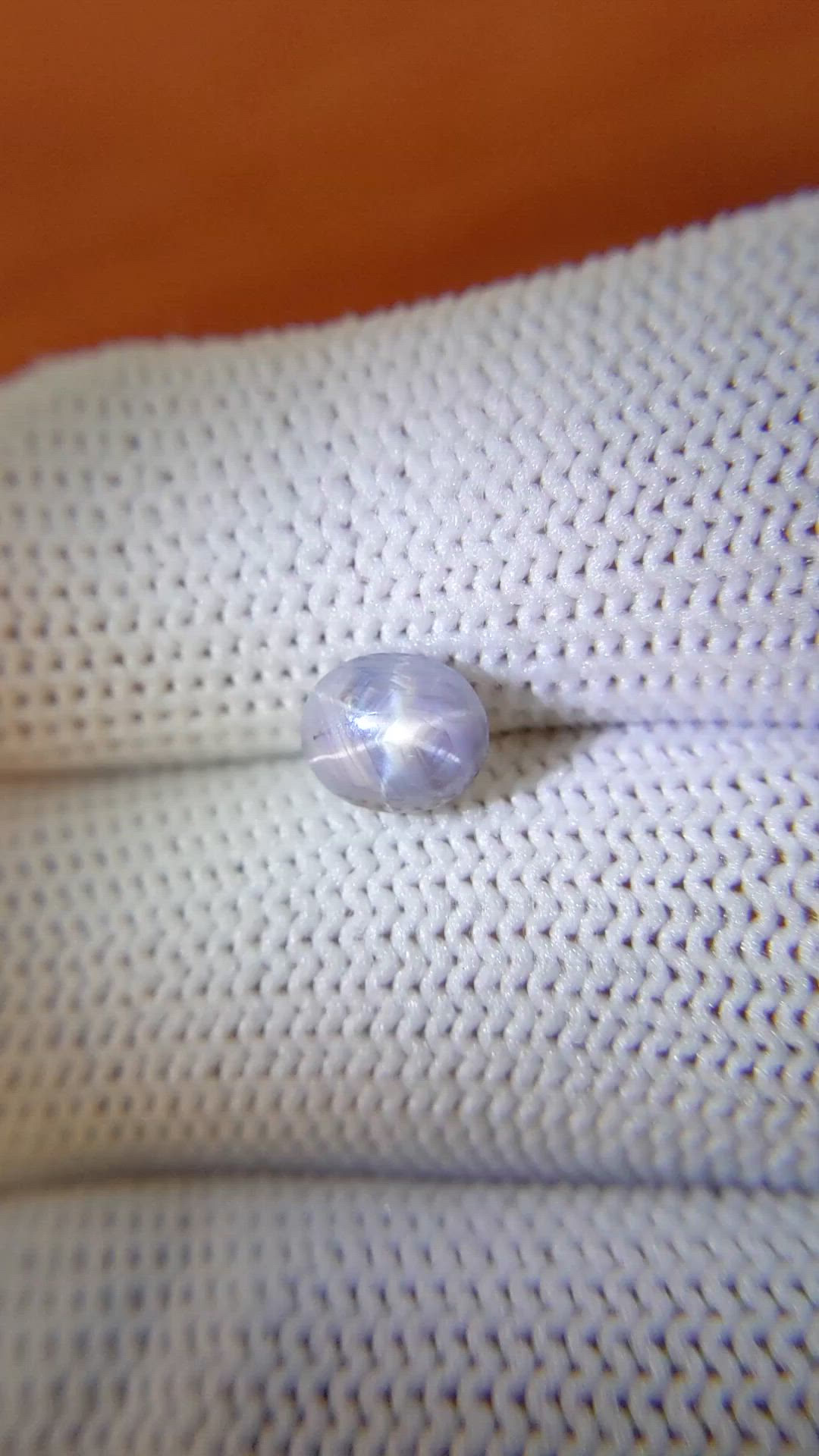 1.49 Ct. Bluish Grey Star Sapphire from Ceylon (Sri Lanka) Size Video