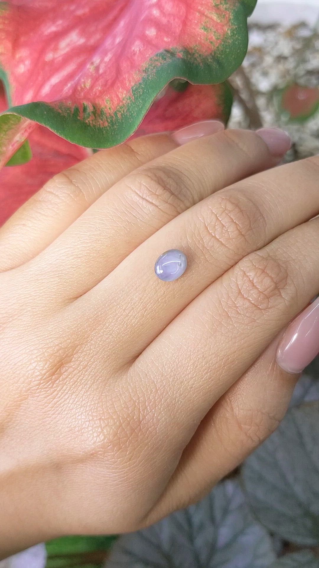 1.49 Ct. Bluish Grey Star Sapphire from Ceylon (Sri Lanka) Size Video