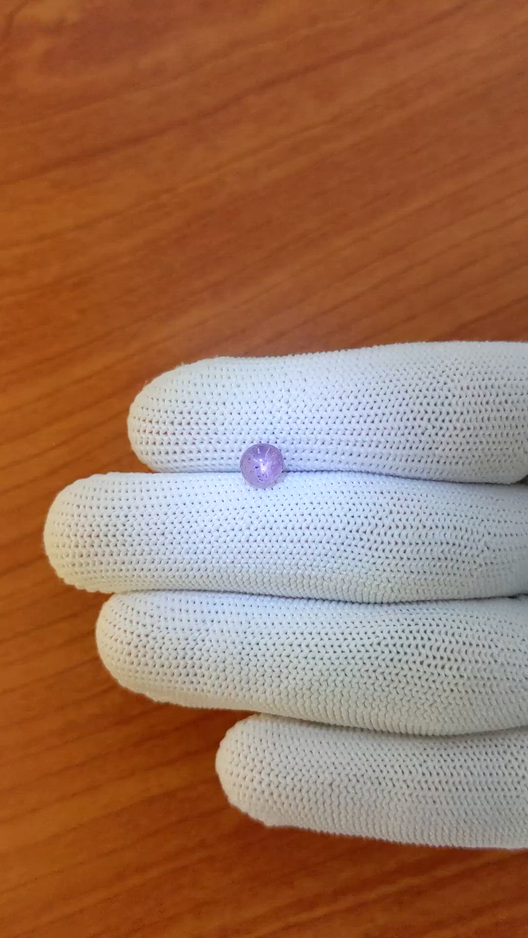 1.55 Ct. Purple Star Sapphire from Ceylon (Sri Lanka) Size Video