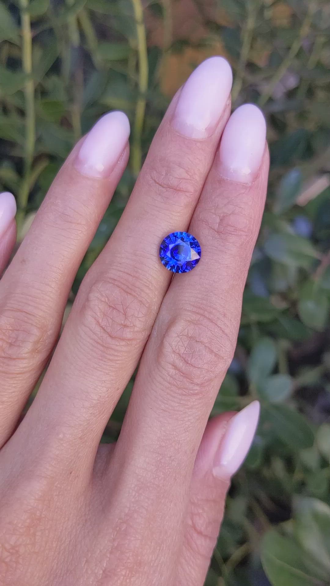 2.53 Ct. Blue Sapphire from Ceylon (Sri Lanka) Size Video