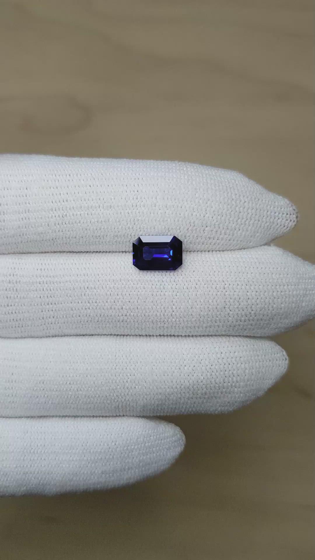 2.52 Ct. Blue Sapphire from Ceylon (Sri Lanka) Size Video