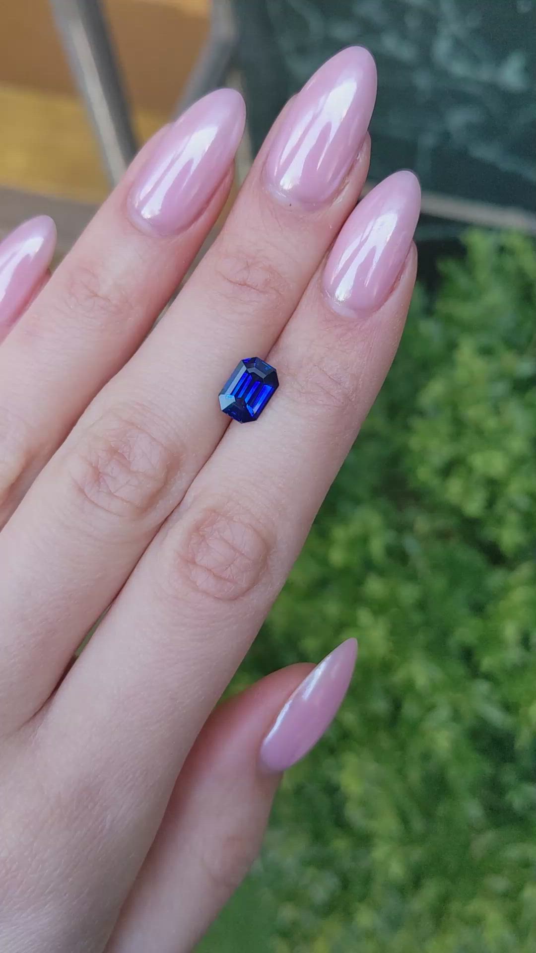 2.50 Ct. Blue Sapphire from Ceylon (Sri Lanka) Size Video