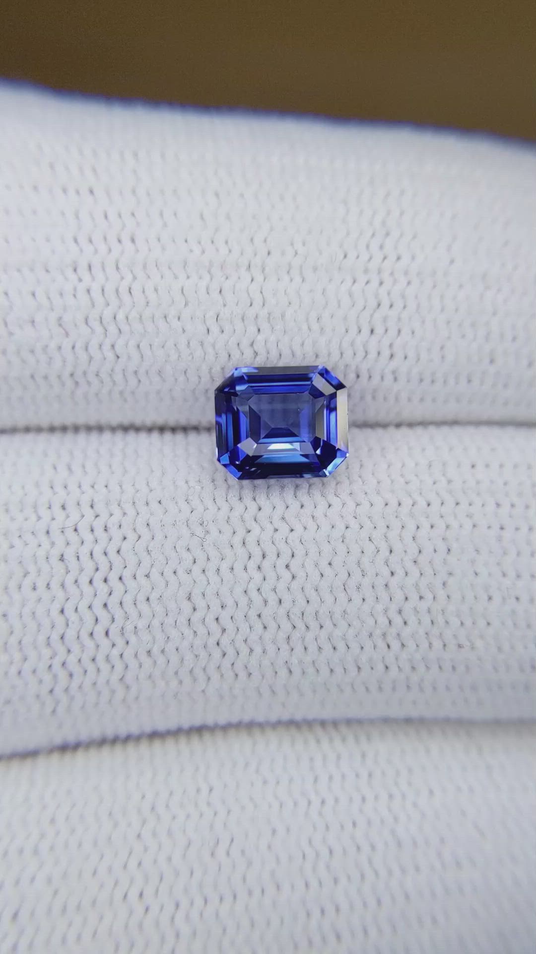 2.06 Ct. Blue Sapphire from Ceylon (Sri Lanka) Size Video