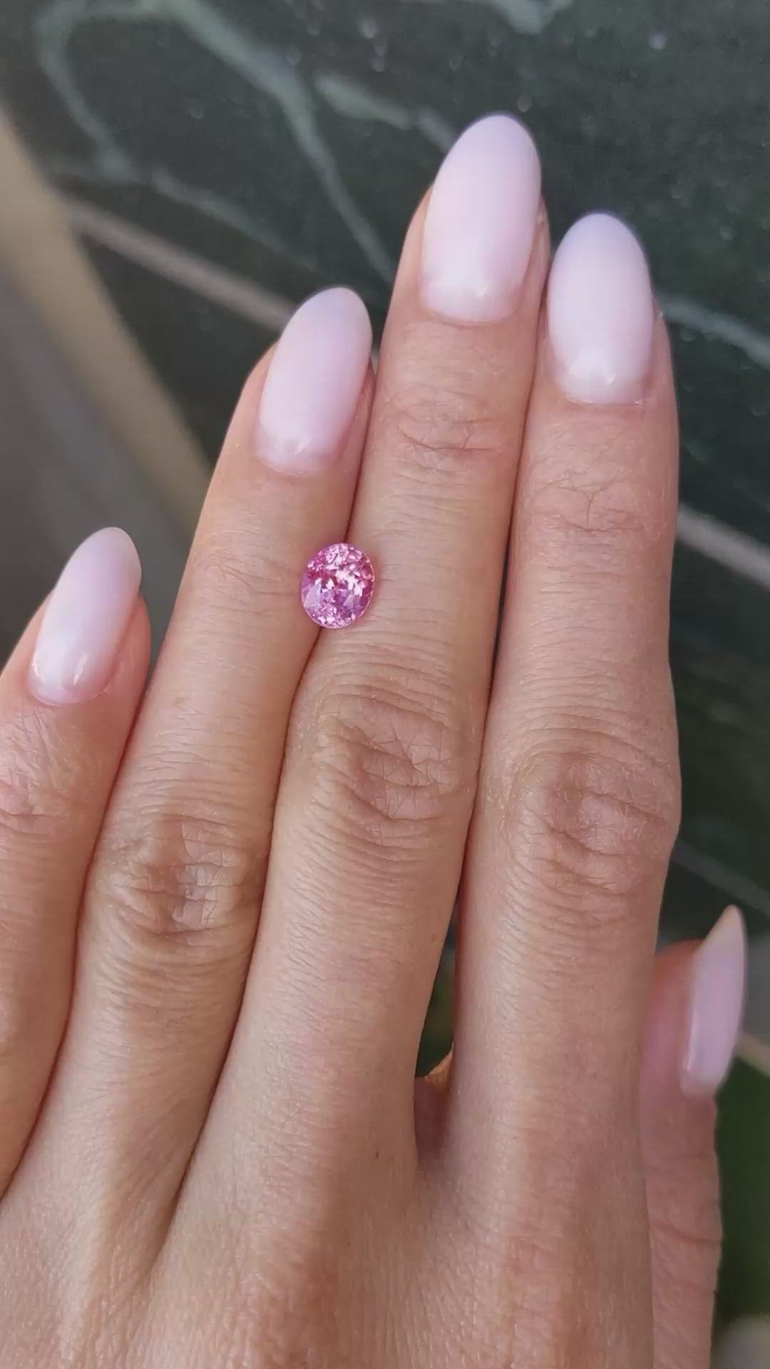 1.69 Ct. Pink Sapphire from Ceylon (Sri Lanka) Size Video