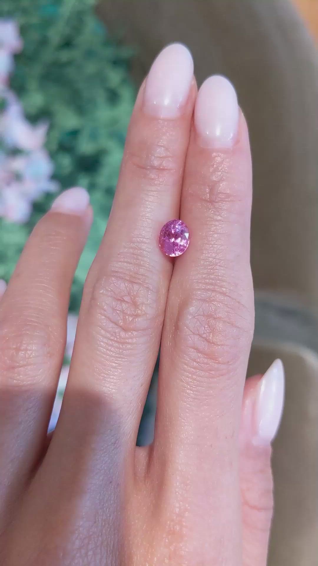 1.69 Ct. Pink Sapphire from Ceylon (Sri Lanka) Size Video