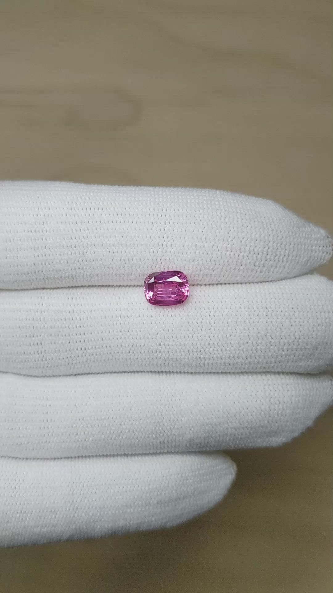 2.05 Ct. Pink Sapphire from Ceylon (Sri Lanka) Size Video