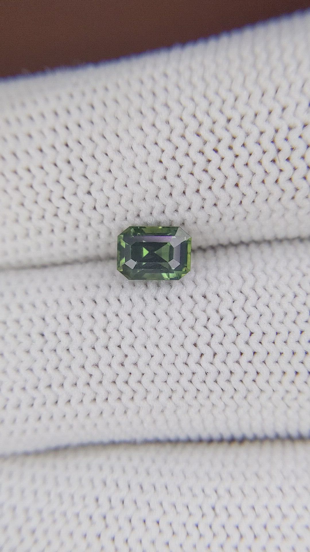 1.13 Ct. Green Sapphire from Madagascar Size Video