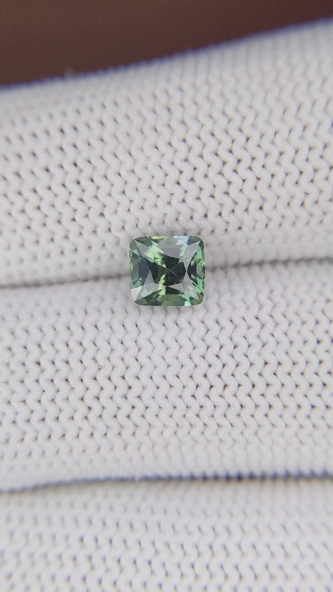 1.55 Ct. Bluish Green Sapphire from Madagascar Size Video