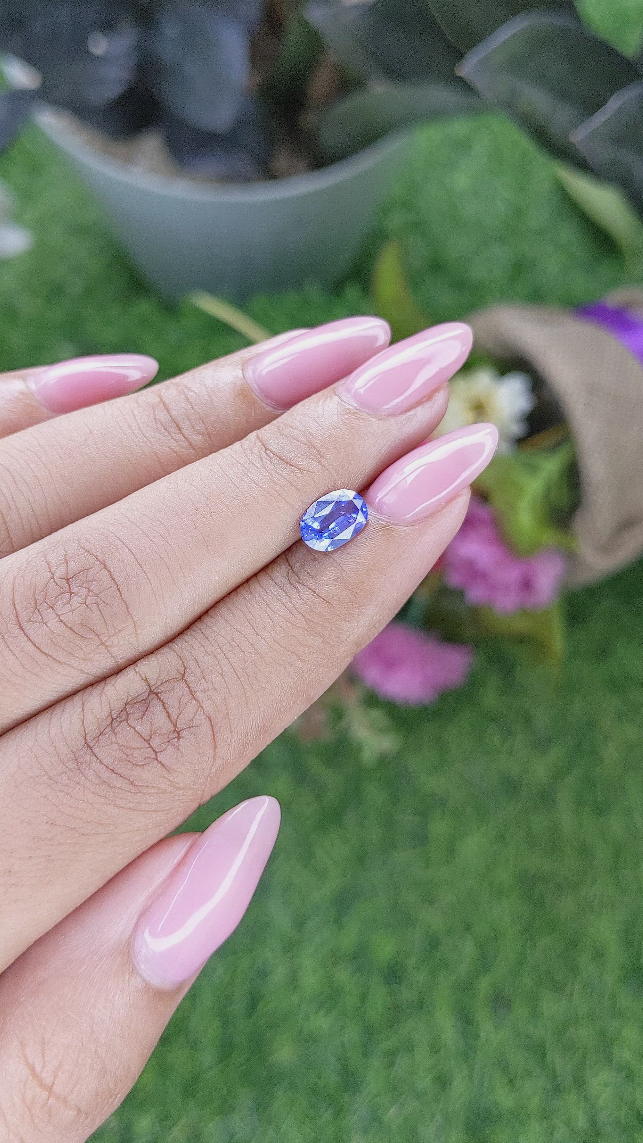 1.07 Ct. Blue Sapphire from Tanzania Size Video