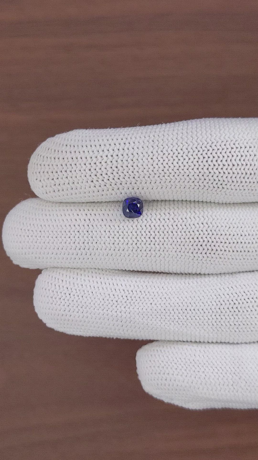 1.03 Ct. Blue Sapphire from Tanzania Size Video