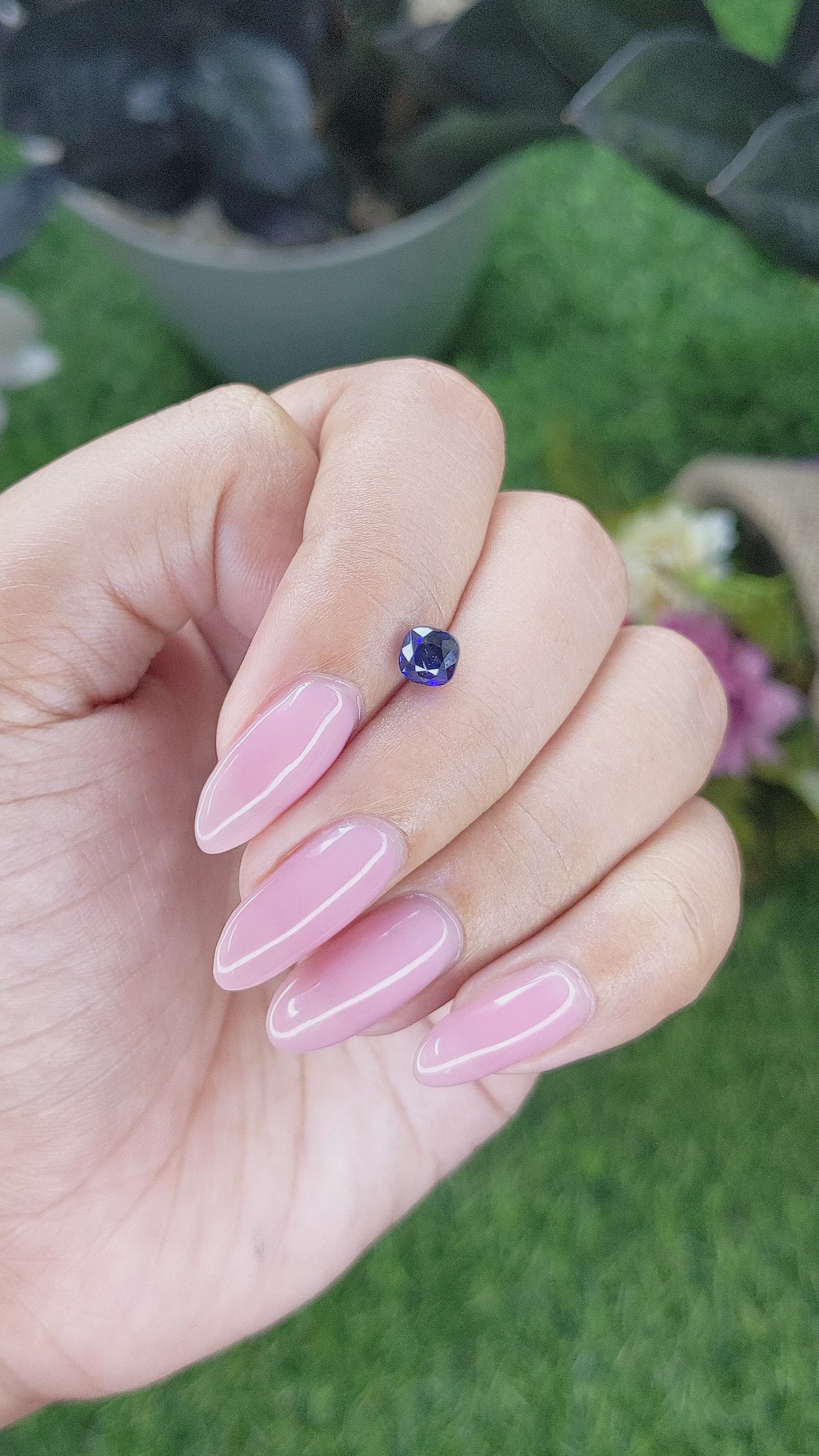 1.03 Ct. Blue Sapphire from Tanzania Size Video
